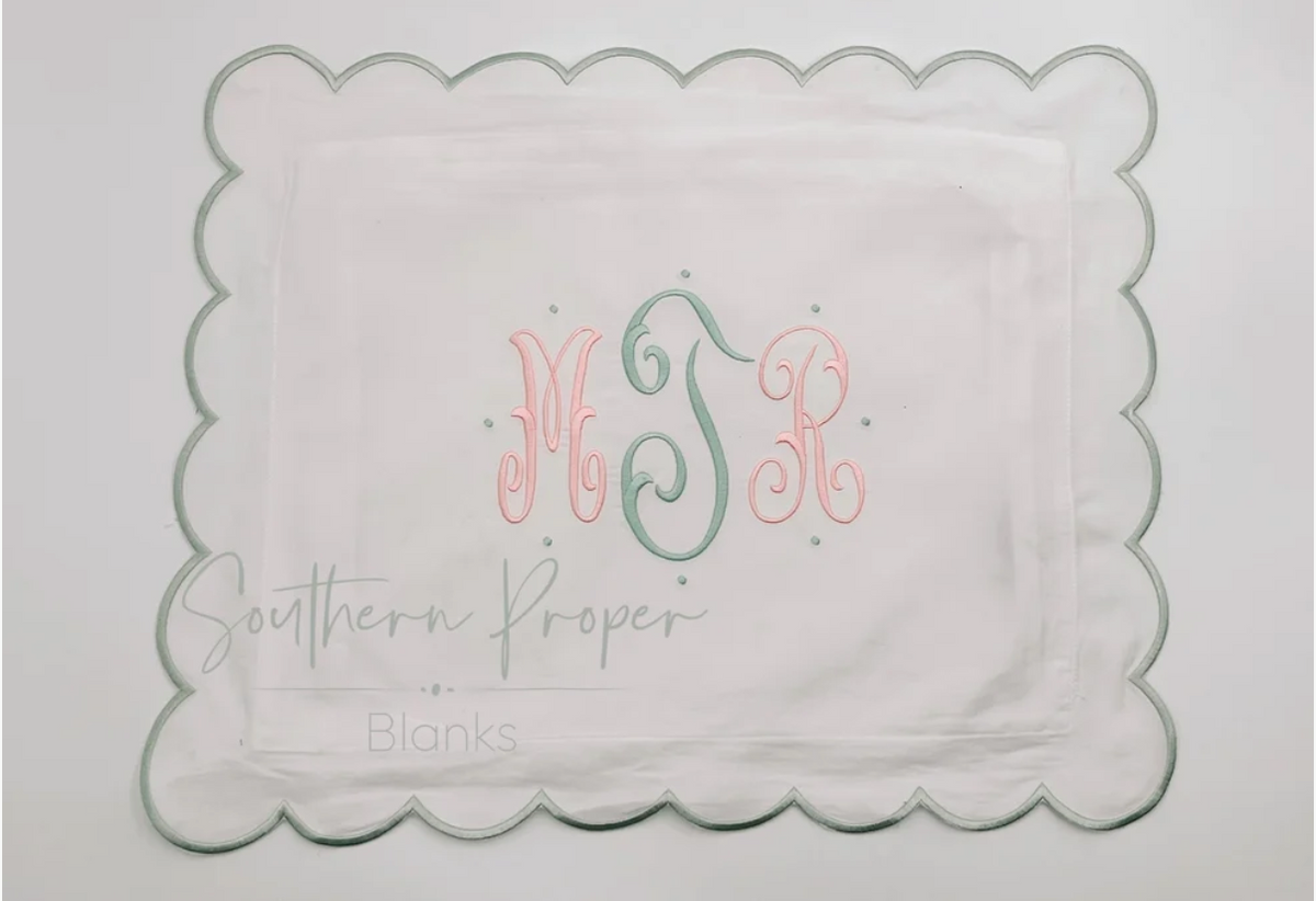 Scalloped Edge Pillowcase