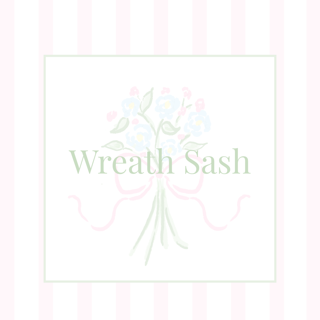 Christmas Sample - Wreath Sash