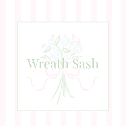 Christmas Sample - Wreath Sash