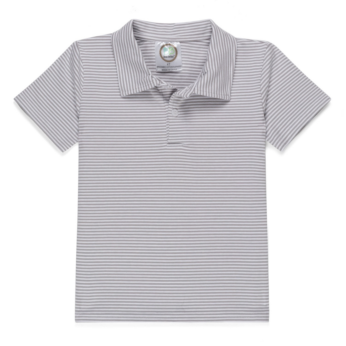 Boys Short Sleeve Polo Collared Shirt