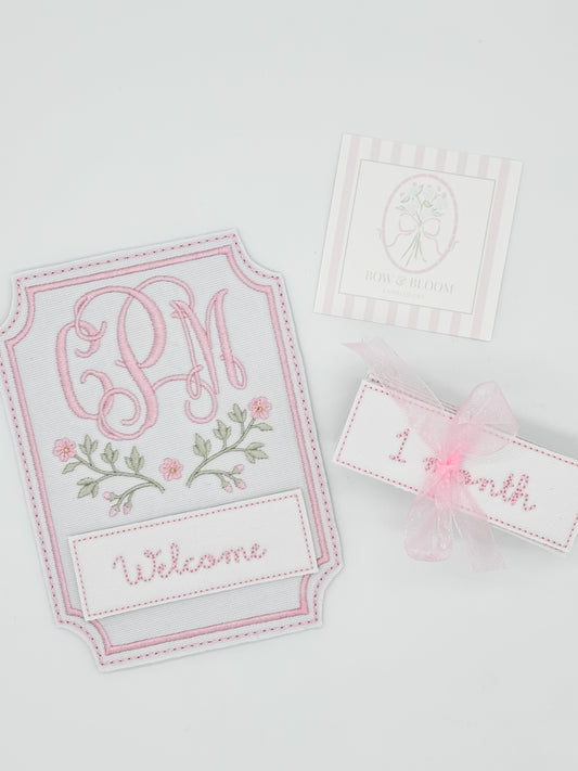 Monthly Milestone Card with Interchangeable Months