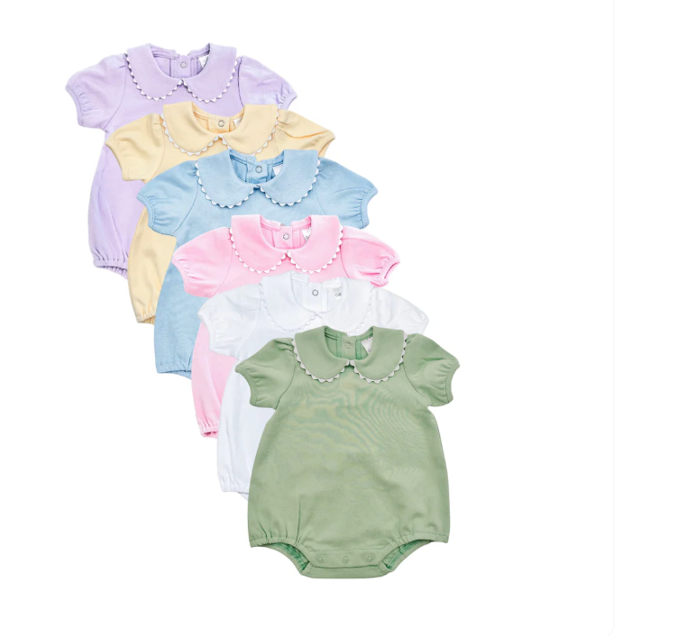 Ric Rac Trim Short Sleeve Bubbles