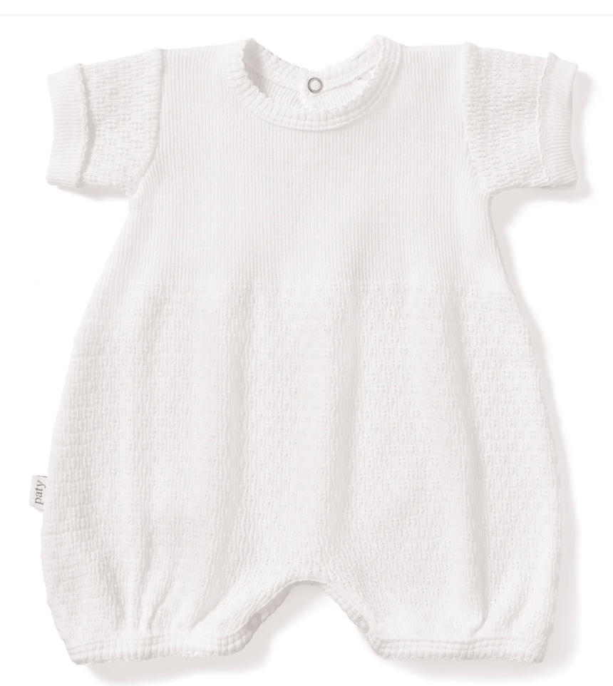 Paty Bubble Romper - White