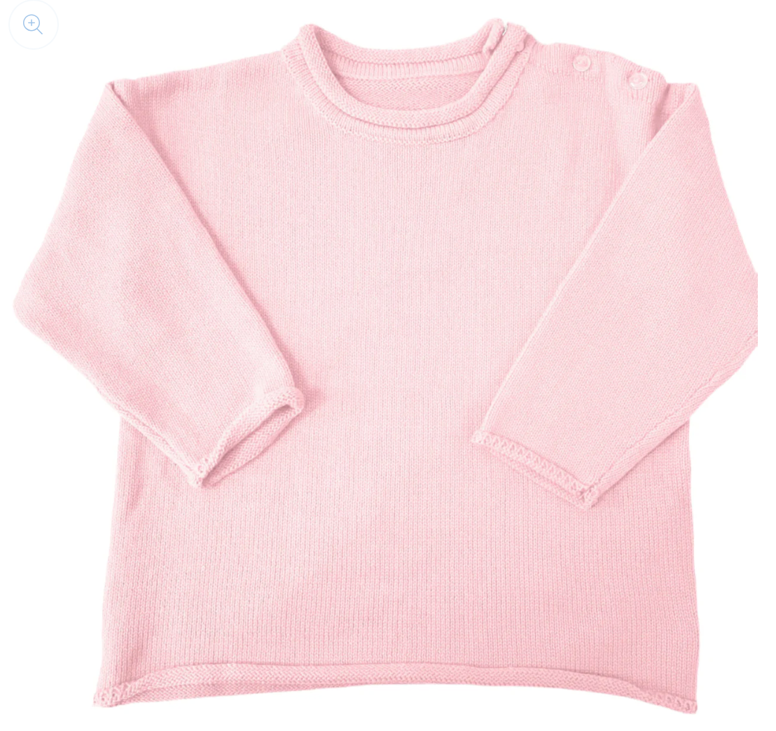 Light Pink Rollneck Sweater - late Oct TAT