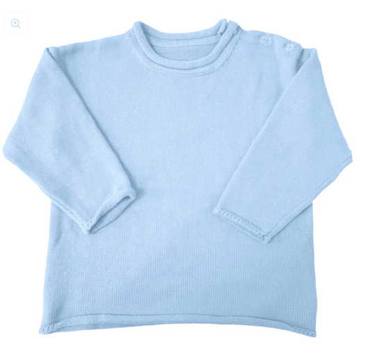 Blue Rollneck Sweater - late Oct TAT